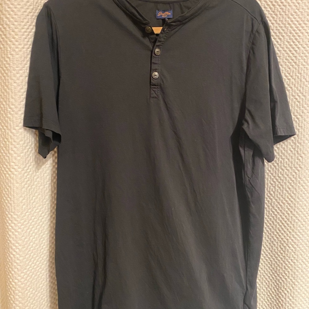 Good Man Brand Charcoal Casual Button Down Shirt
